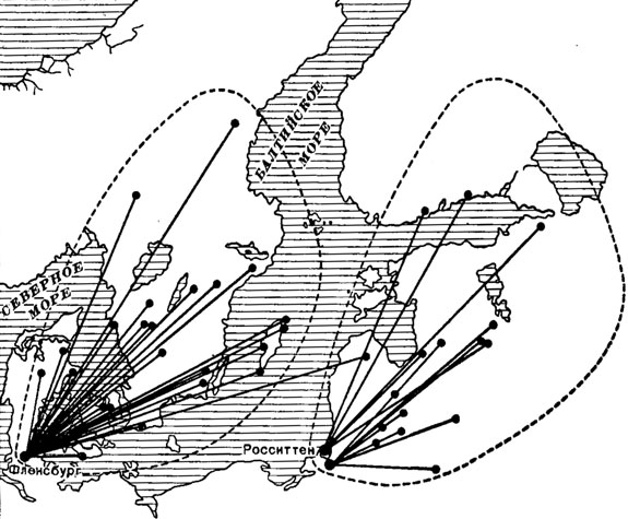 ���. 40. ����������� ����� ����� �� ������������� ������� ����������� � ����� ������ (��������� ���� �������). (�� ��������, 1949, �� �������.)